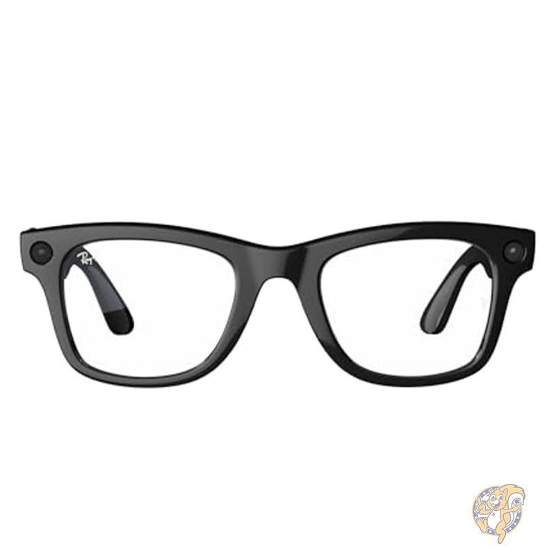 レイバン Ray-Ban AI搭載 メタ スマートグラス ウェイファーラー シャイニーブラック/クリア メタ Meta Glasses, Wayfarer