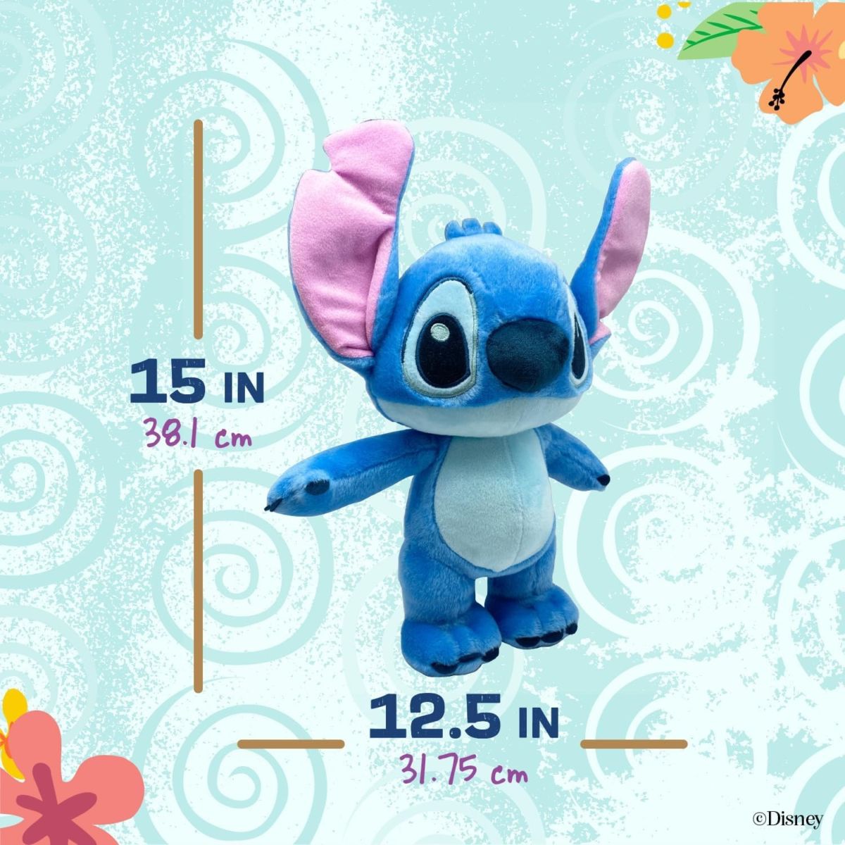 ディズニー スティッチ ぬいぐるみ 約38cm Disney Baby Lilo & Stitch ふわふわ ソフト トイ リロ&スティッチ 赤ちゃん人形