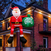 巨大サンタ クリスマス エアブロー 飾り 8FT(約240cm) サンタクロース 屋外 室内用 クリスマスインフレータブル デコレーション