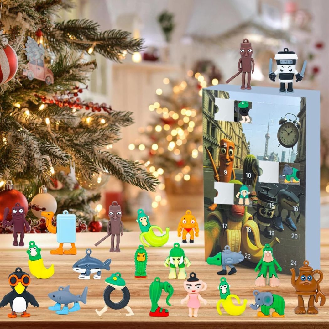 イタリアンブレインロット Italian Brainrot クリスマス アドベントカレンダー 24日間 カウントダウン おもしろ フィギュア ミームキャラクター コレクション