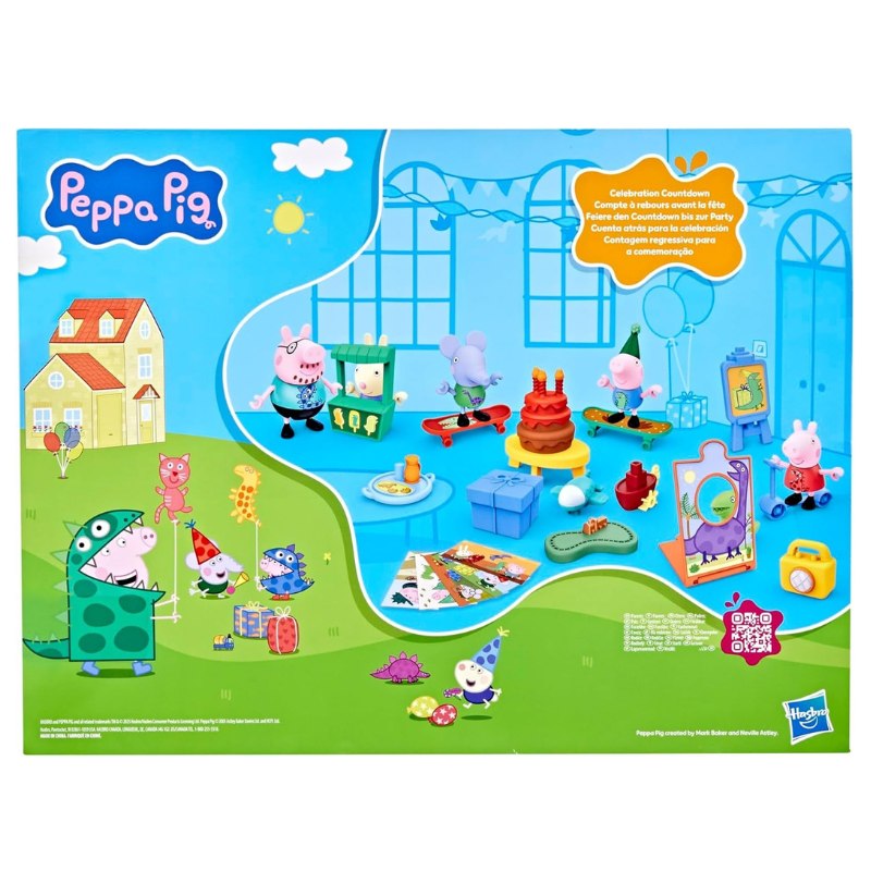 PEPPA PIG ペッパピッグ アドベントカレンダー クリスマス カウントダウン ジョージのパーティー 24個のサプライズトイ&シール付き 誕生日 ホリデーギフト