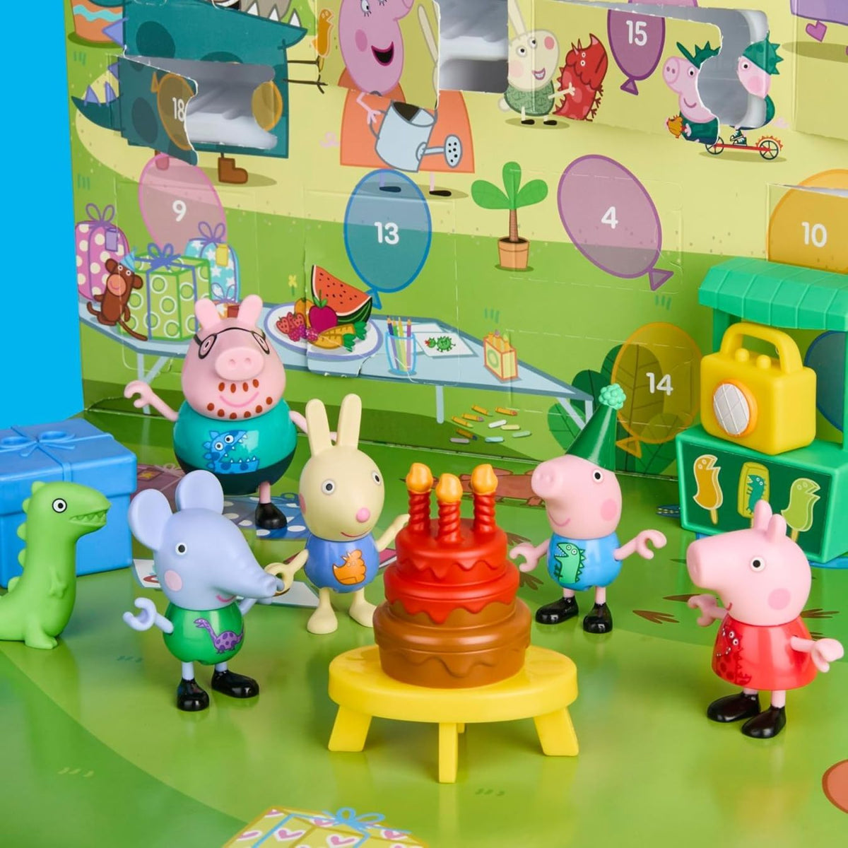 PEPPA PIG ペッパピッグ アドベントカレンダー クリスマス カウントダウン ジョージのパーティー 24個のサプライズトイ&シール付き 誕生日 ホリデーギフト