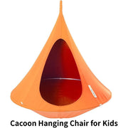 Cacoon カクーン ハンギングチェア Vivere キッズ 耐荷重約100kg 吊り椅子 室内・屋外兼用 吊り下げキット付き 子供用ハンモックチェア 2人用 Mango マンゴー