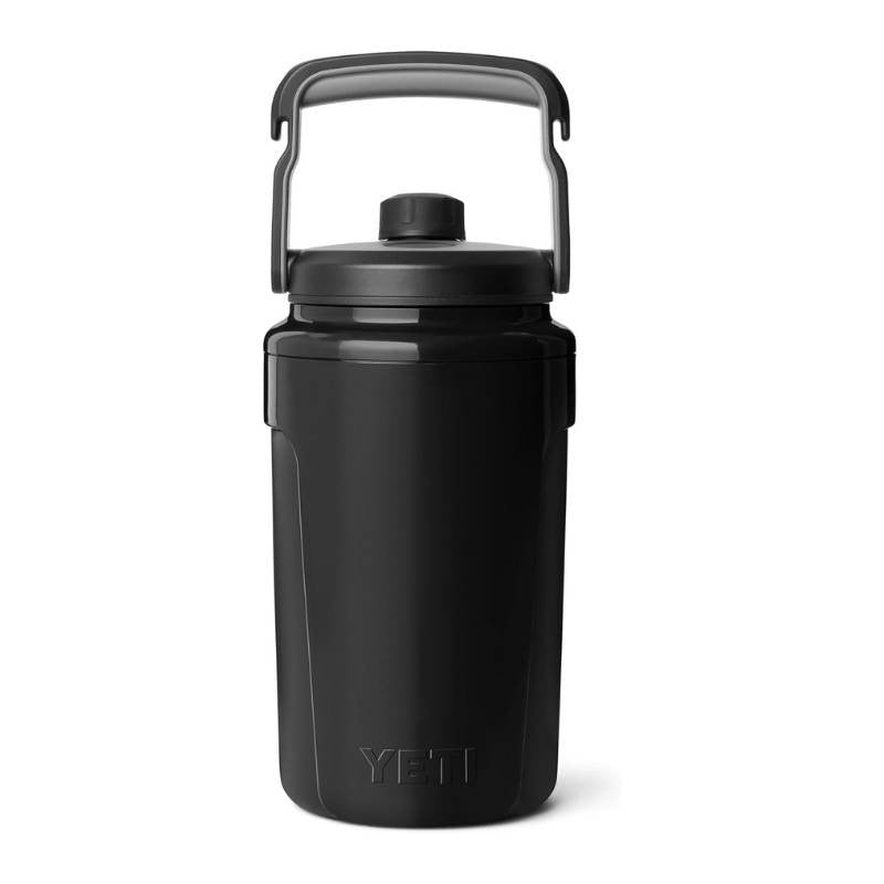 YETI ハーフガロン イエティ 大容量 真空断熱 ウォータージャグ チャグキャップ付き 漏れ防止 軽量 フェンスフックハンドル 保冷水筒 スポーツ ジム 大会用 部活 水筒 タンブラー キャンプ 約1.9L ブラック