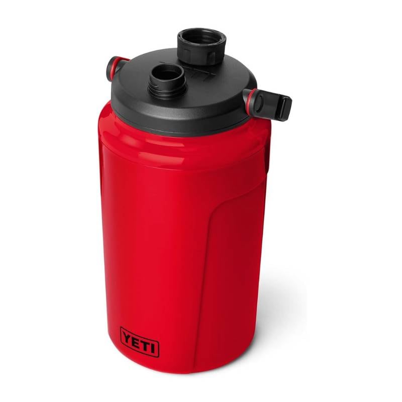 YETI ハーフガロン イエティ 大容量 真空断熱 ウォータージャグ チャグキャップ付き 漏れ防止 軽量 フェンスフックハンドル 保冷水筒 スポーツ ジム 大会用 部活 水筒 タンブラー キャンプ 約1.9L レスキューレッド