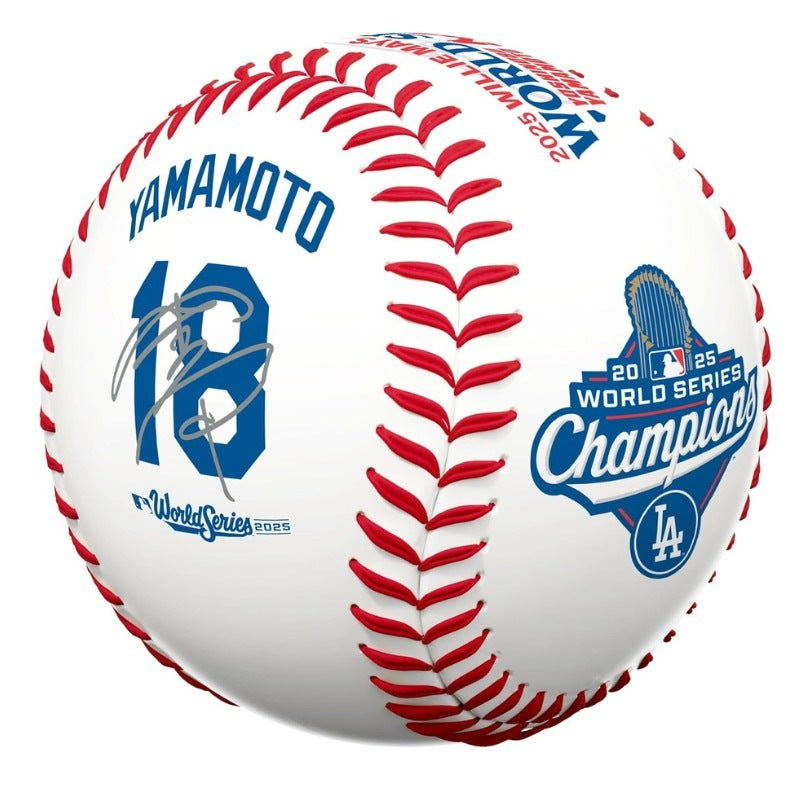 山本由伸 2025 MVP 受賞記念 野球ボール ドジャース WS優勝 公式球 Rawlings MLB正規品 日本未発売 コレクターズアイテム プレゼント