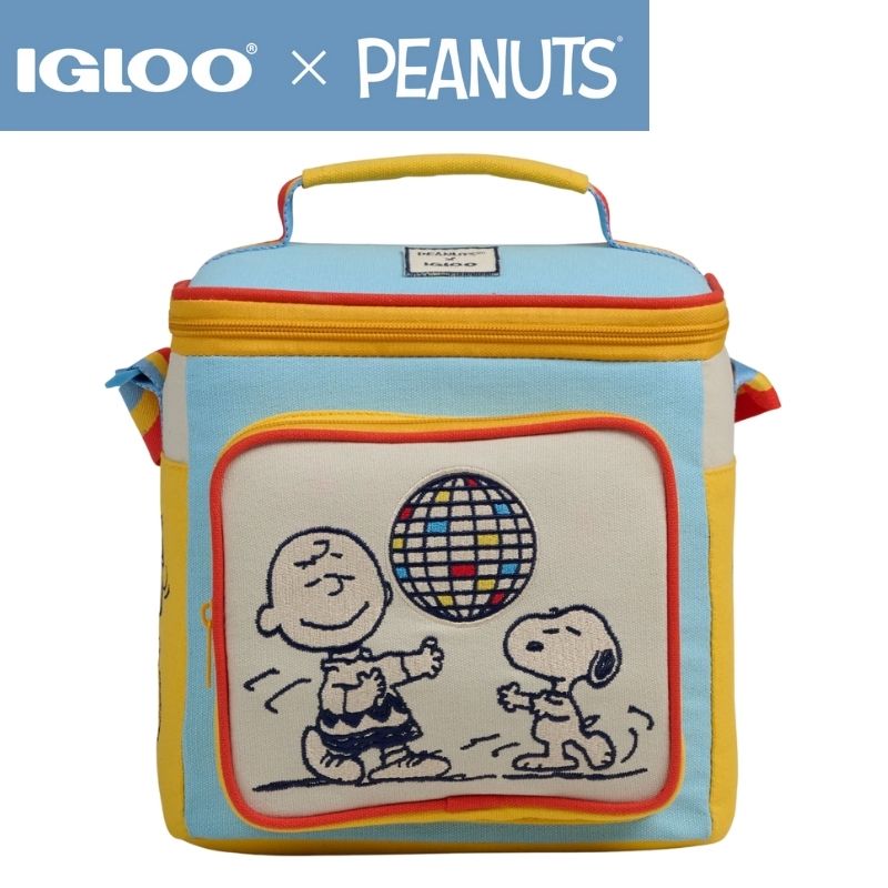 Igloo イグルー × Snoopy スヌーピー コラボ ランチクーラーバッグ 保冷バッグ Peanuts ピーナッツ 保冷トート 保冷ランチバッグ 9缶収納 保冷バック