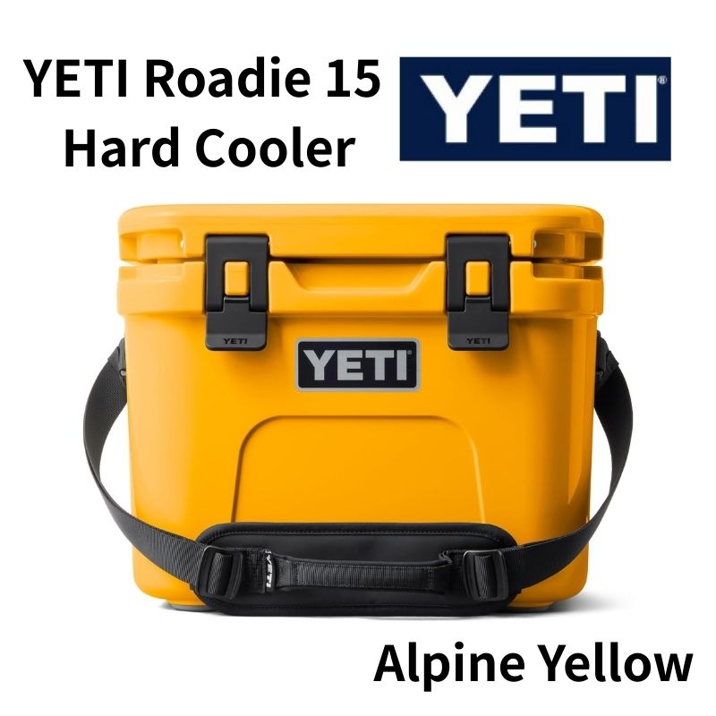 YETI クーラーボックス ローディー15 ハードクーラー ダブルデューティー ショルダーストラップ付 Roadie 15 Hard Cooler クーラーボックス キャンプ スポーツ アウトドア 保冷 大容量 イエティ アメリカ Alpine Yellow アルパイン イエロー