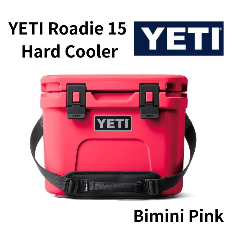 YETI クーラーボックス ローディー15 ハードクーラー ダブルデューティー ショルダーストラップ付 Roadie 15 Hard Cooler クーラーボックス キャンプ スポーツ アウトドア 保冷 大容量 イエティ アメリカ Bimini Pink ビミニピンク