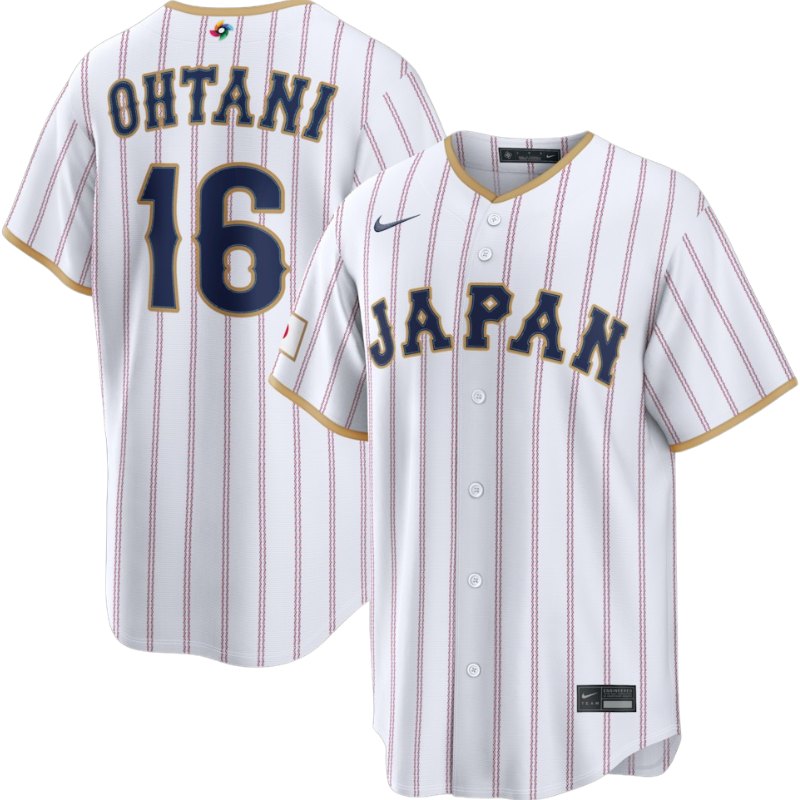 大谷翔平 2026 WBC 侍ジャパン 日本代表 ナイキ ユニフォーム ホワイト NIKE ワールドクラシックベースボール 背番号 16 大谷選手 Shohei Ohtani