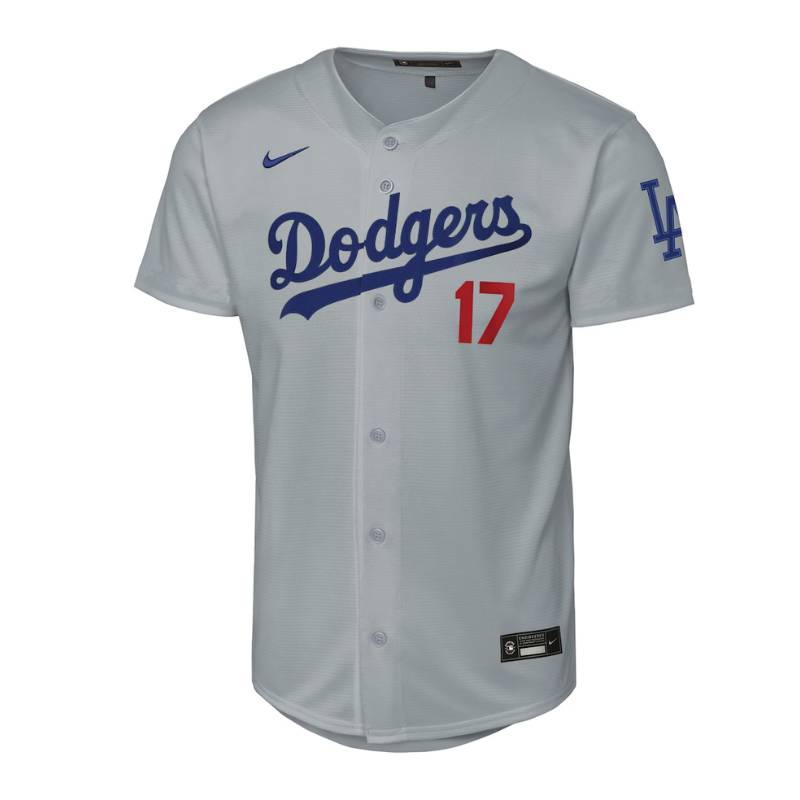 大谷翔平 ユニフォーム グレー YOUTH ロサンゼルス ドジャース ナイキ NIKE 背番号 17 Shohei Ohtani Dodgers