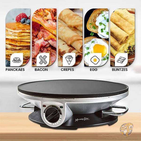 クレープメーカー ホットプレート キッチン用品 シルバー&ブラック 250 Morning Star モーニングスター