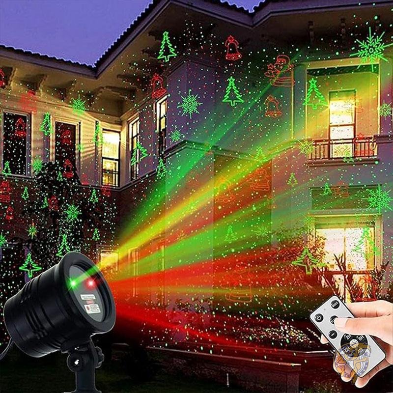 クリスマス プロジェクターライト 屋外 防水 クリスマスレーザーライト 装飾 イルミネーション サンタクロース 星 雪の結晶