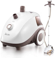 SALAV Clothes Steamer with 360 Degree Swivel Hanger, High Efficiency Metal Steam Panel, 4 Steam Settings, Free