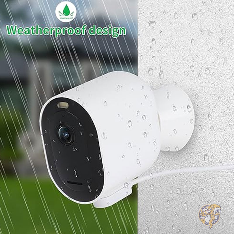 電源ケーブル Arlo Pro/Ultra カメラ用 2パック 5m 監視カメラケーブル 耐候性マグネット充電ケーブル アダプター付き ホワイト ALERTCAM アラートカム