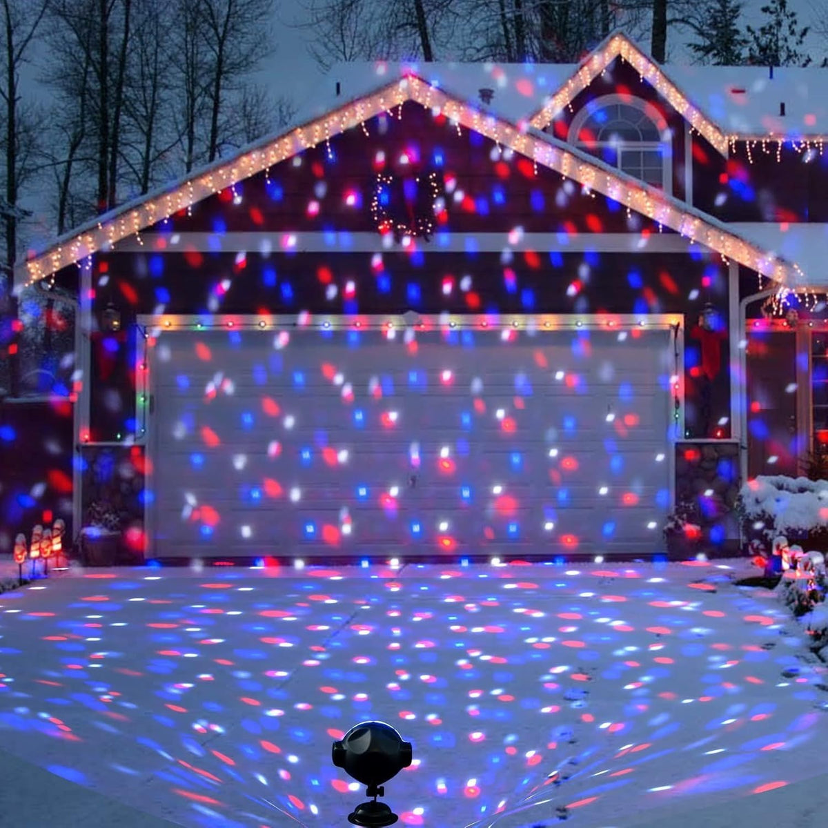 クリスマス プロジェクターライト スノーフォール 屋内外 パーティー装飾 Christmas Projector イルミネーション ライトアップ