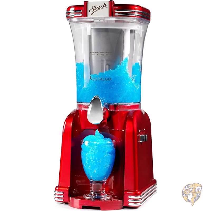 フローズンドリンクメーカーとマルガリータマシン 家庭用 32オンス 946ml スラッシュメーカー ステンレススチール製注ぎ口付き ノスタルジア Nostalgia アメリカレトロ アメリカン