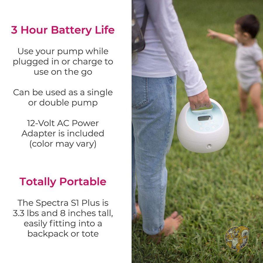 スペクトラ S1プラス 電動ブレストポンプとトートバッグ Spectra 母乳搾乳器セット 送料無料