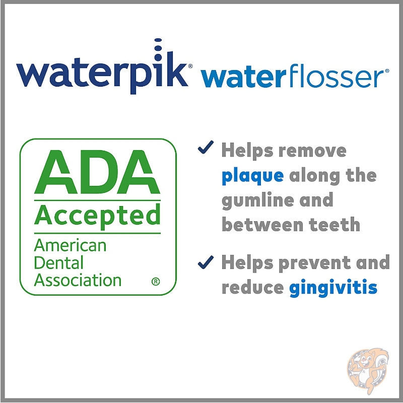 ウォーターピック Waterpik ウォーターフロス Aquarius 口腔洗浄器 グレー WP-667 口腔洗浄器 歯垢除去 水圧 歯茎 ブレース