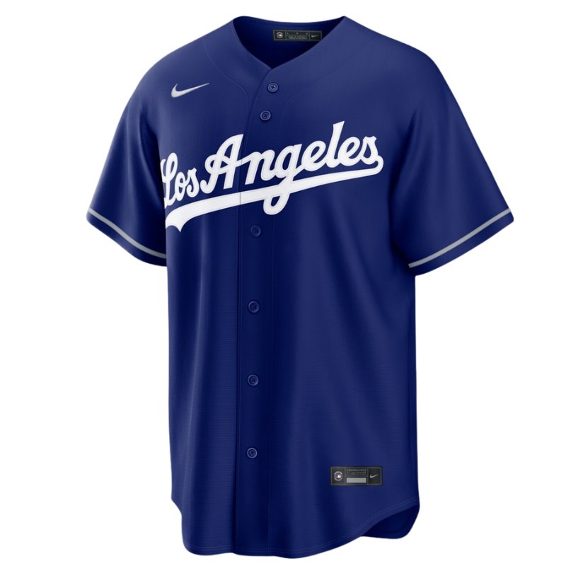 名入れ ロサンゼルス ドジャース オリジナル ユニフォーム 大人用 Nike Los Angeles Dodgers カスタマイズ 青 ブルー カスタムユニフォーム
