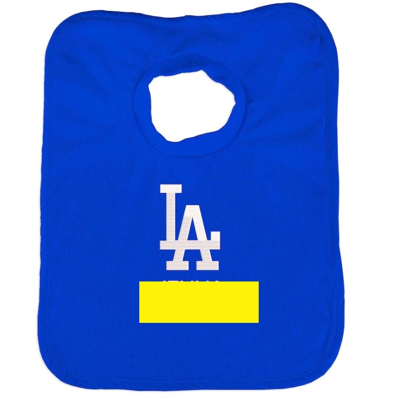 名入れ ロサンゼルス・ドジャース スタイ ベビー ビブ オリジナル よだれかけ 赤ちゃん Los Angeles Dodgers 名前プリント 出産祝い ベビー用品 野球 MLB公式 ギフト
