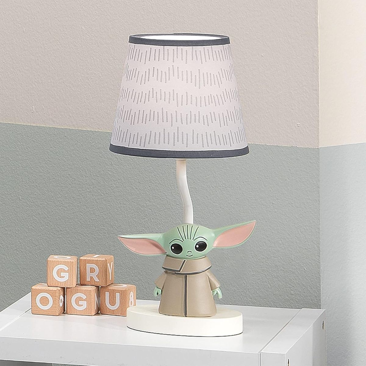 STAR WARS スターウォーズ ベビーヨーダ ナイトライト ランプ Grogu グローグー The Child ライト 子供部屋 インテリア Lambs & Ivy ヨーダ