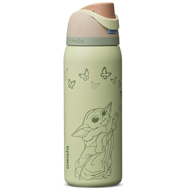 オワラ 水筒 グローグー スターウォーズ ベビーヨーダ 水筒 Star wars Owala FreeSip 32oz 約946ml GroGu 保冷ボトル ステンレスボトル