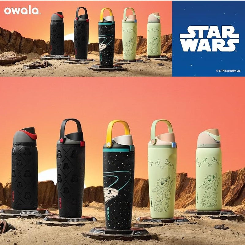 オワラ 水筒 グローグー スターウォーズ ベビーヨーダ 水筒 Star wars Owala FreeSip 32oz 約946ml GroGu 保冷ボトル ステンレスボトル