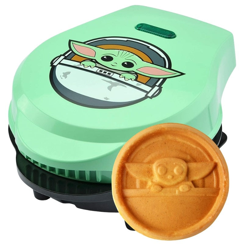 グローグー ワッフルメーカー スターウォーズ公式 ディズニー Disney Grogu マンダロリアン ミニワッフルメーカー ベビーヨーダ 4インチ Select Brands 小型 調理家電 朝食 スイーツ パンケーキ キャラクター かわいい ノンスティック アメリカ仕様 朝食