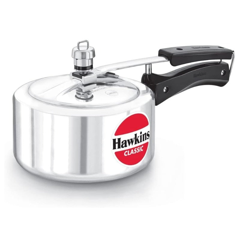 ホーキンス HAWKINS 圧力鍋 2L 内蓋式 クラシック CL20 アルミ製 約2~3人用 ガス火 電気コンロ セラミック ハロゲン対応 小型 シルバー 海外キッチン用品