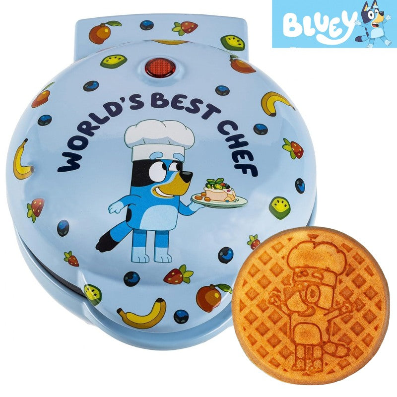 ブルーイ Bluey ミニワッフルメーカー ワッフルメーカー キャラクター ワッフル 電気 調理器具 キッチン家電 朝食 お菓子作り コンパクト ノンスティック 子供 キッズ プレゼント ギフト アンキャニーブランズ